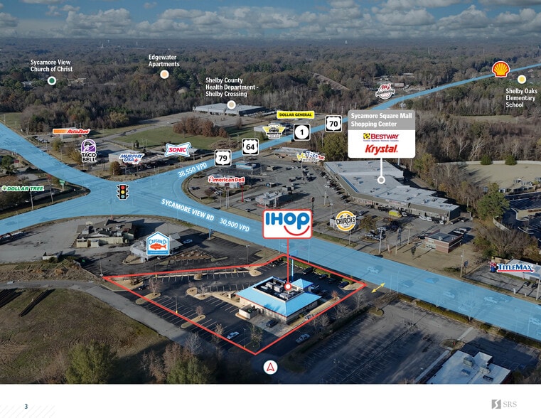 1661 Sycamore View Rd, Memphis, TN à vendre - Photo du bâtiment - Image 3 de 8