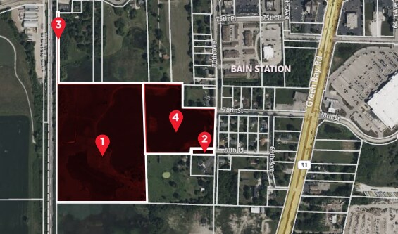 SWQ of 70th Ave and 78th PL, Kenosha, WI à vendre - Aérien - Image 2 de 3