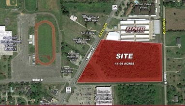 Hwy 35 & Wildcat Dr, Angleton, TX - Aérien Vue de la carte