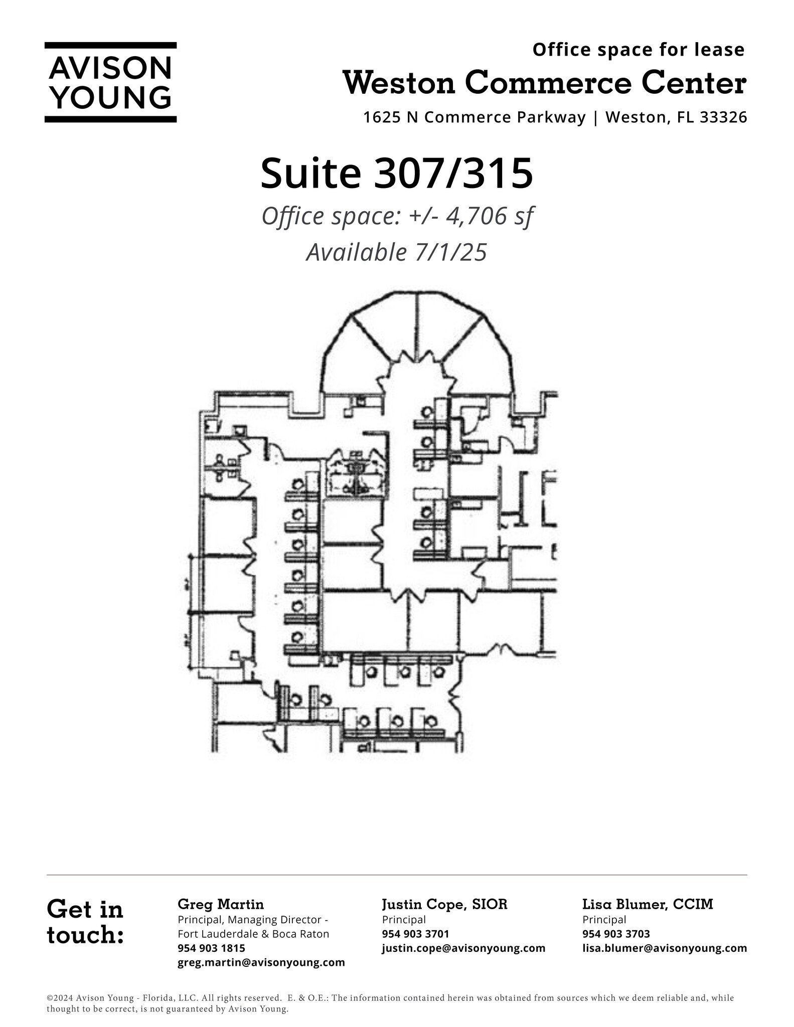 1625 N Commerce Pky, Weston, FL à louer Plan de site- Image 1 de 1