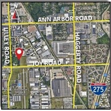 42200 Joy Rd, Plymouth, MI - AÉRIEN Vue de la carte - Image1