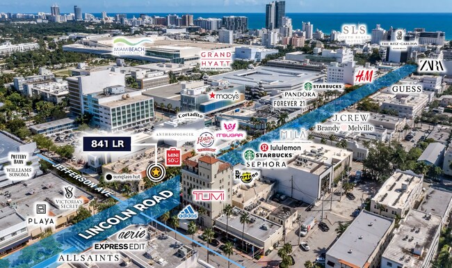 Plus de détails pour 841 Lincoln Rd, Miami Beach, FL - Commerce de détail à louer