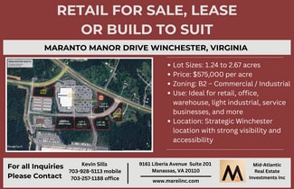 More details for Maranto Manor Drive, Winchester, VA - Land for Sale
