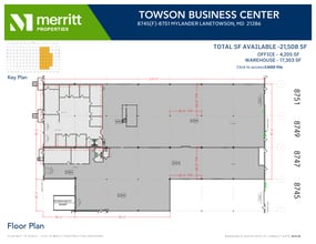8701-8739 Mylander Ln, Towson, MD for lease Floor Plan- Image 2 of 2
