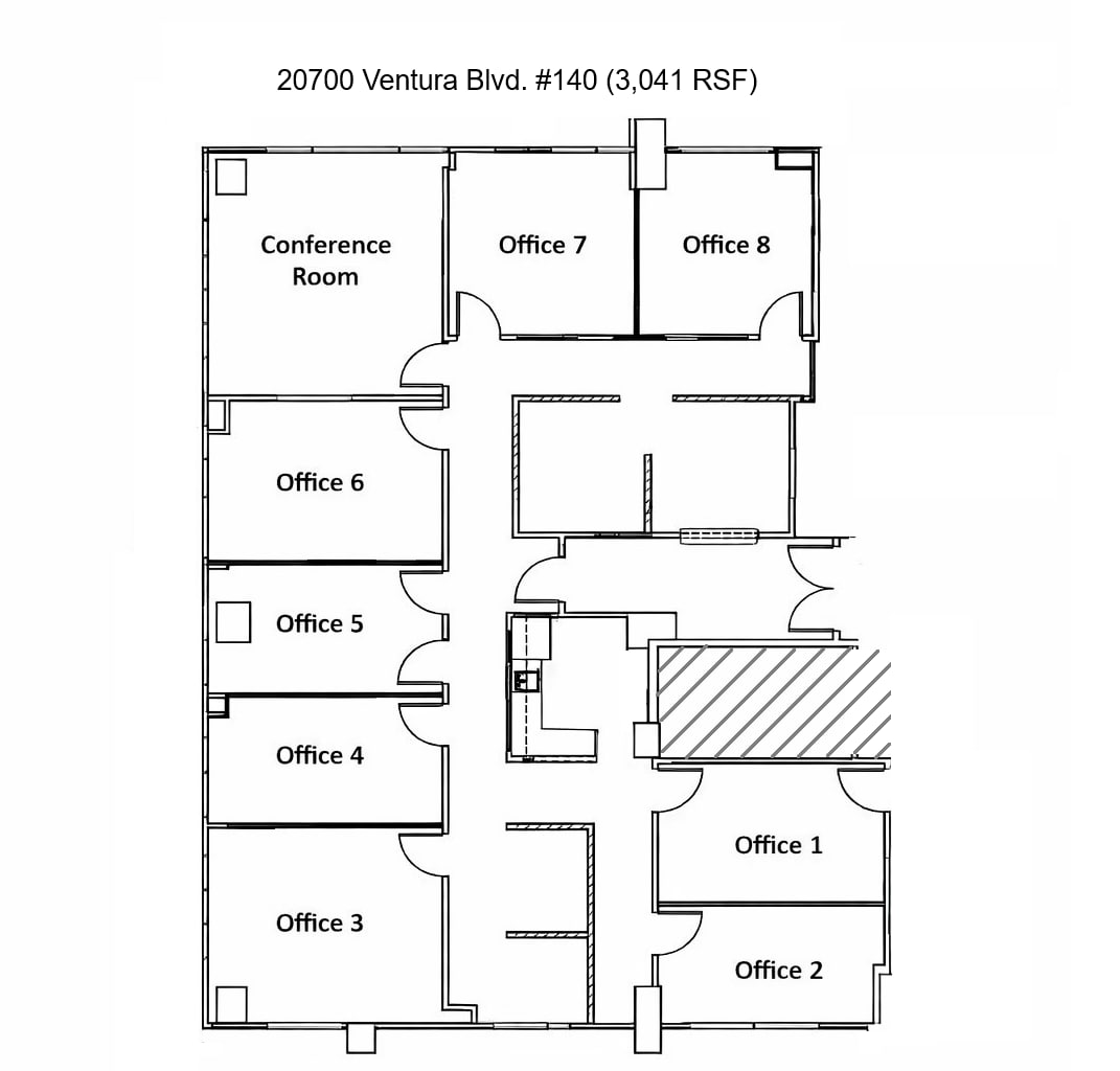 20700 Ventura Blvd, Woodland Hills, CA for sale Floor Plan- Image 1 of 1