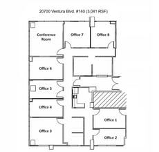 20700 Ventura Blvd, Woodland Hills, CA for sale Floor Plan- Image 1 of 1