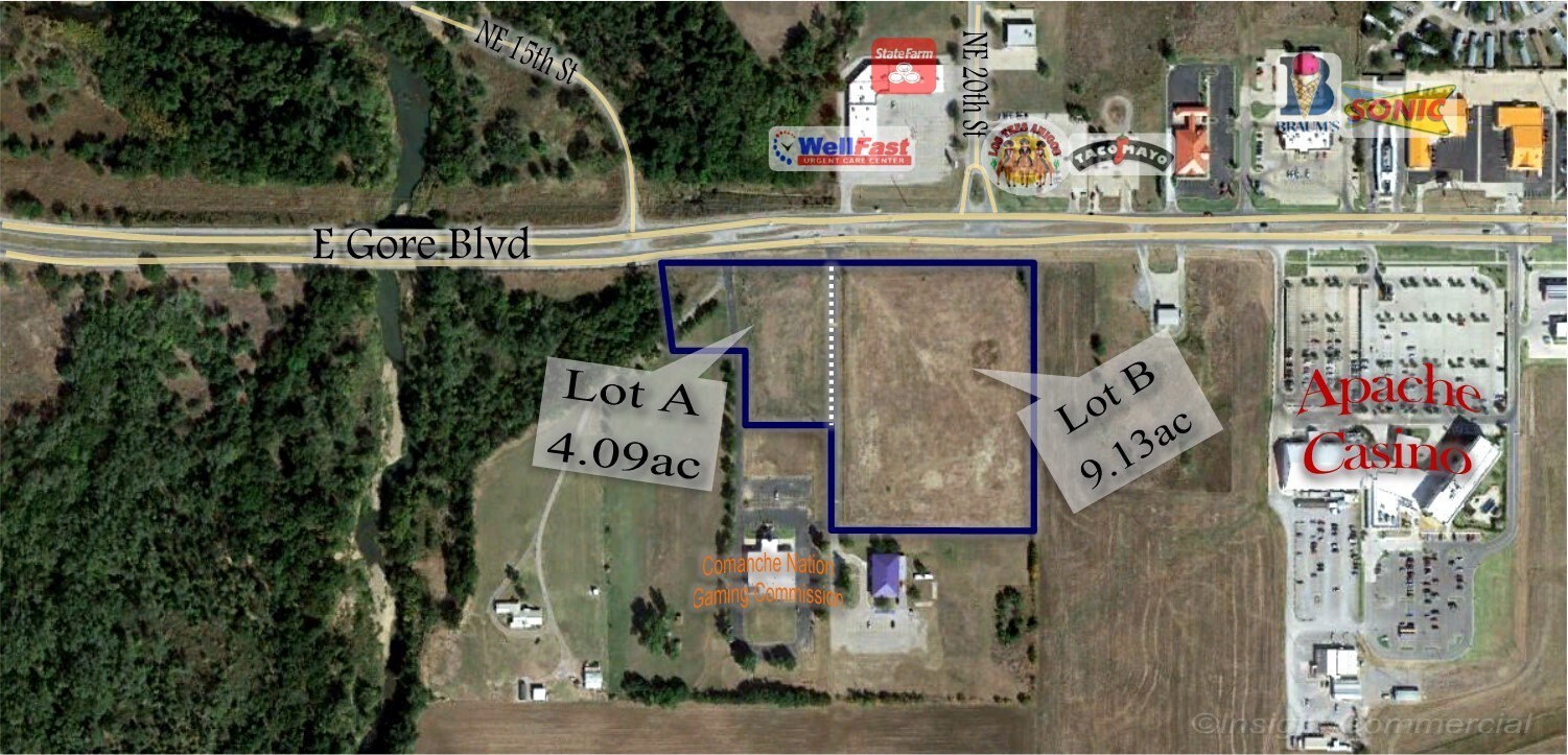 1601 E Gore Blvd, Lawton, OK à vendre Aérien- Image 1 de 3