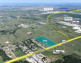 8106 W University Dr, Denton, TX - AERIAL  map view - Image1