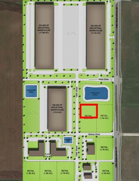 12905 Hickory Dr, Grimes, IA à vendre - Plan de site - Image 2 de 2