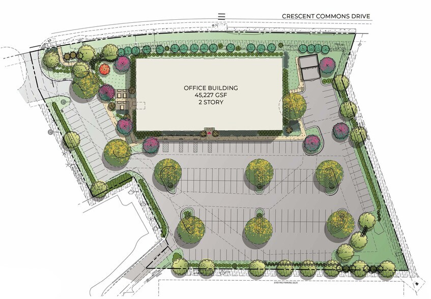 155 Crescent Commons, Cary, NC à louer - Photo du bâtiment - Image 2 de 3