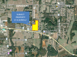 Us Hwy 72, Athens, AL - aerial  map view