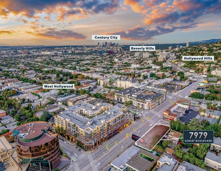 7979 W Sunset Blvd, Los Angeles, CA for sale - Aerial - Image 1 of 6