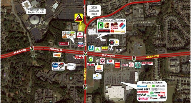 More details for 3338 Trickum Rd, Woodstock, GA - Retail for Lease