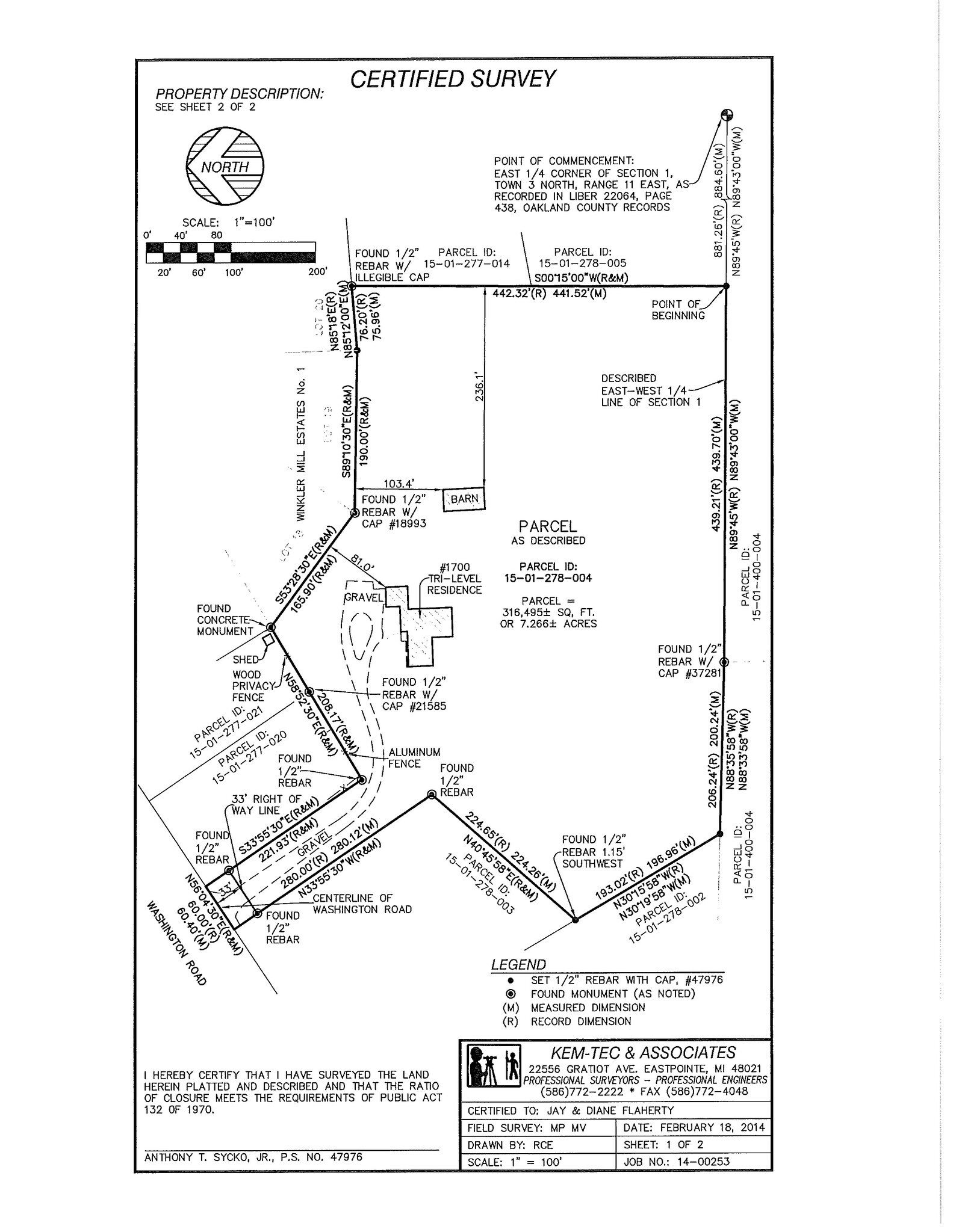 1700 Washington Rd, Rochester, MI à vendre Photo principale- Image 1 de 2