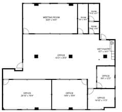 1312 Blanshard St, Victoria, BC à louer Plan d’étage- Image 1 de 1