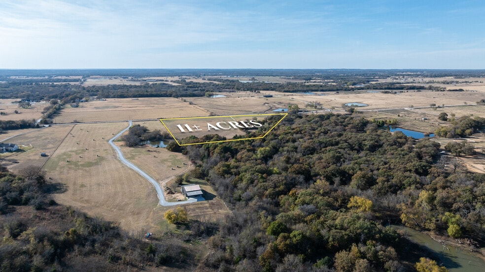 11 acs Pop Noah Rd, Collinsville, TX for sale - Aerial - Image 3 of 17