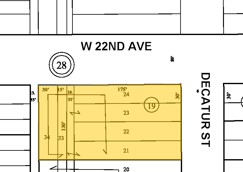 2195 Decatur St, Denver, CO à louer - Plan cadastral - Image 2 de 8