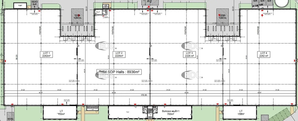 Industrial in Louvres for lease - Floor Plan - Image 3 of 4