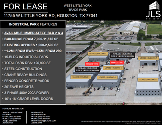 Plus de détails pour 11755 W Little York Rd, Houston, TX - Industriel/Logistique à louer