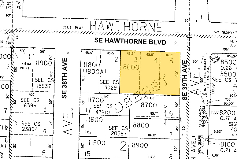 3862 Se Hawthorne Blvd, Portland, OR à louer - Plan cadastral - Image 2 de 29