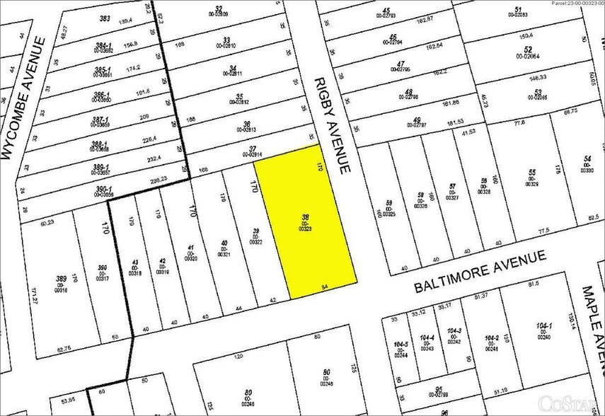 89 E Baltimore Ave, Lansdowne, PA à vendre - Plan cadastral - Image 2 de 5