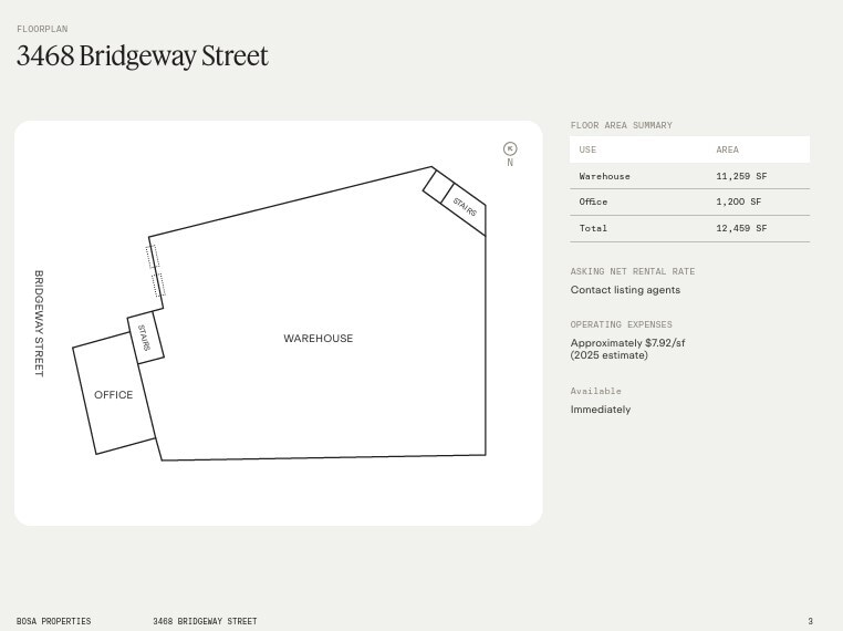 3454-3468 Bridgeway St, Vancouver, BC for lease Floor Plan- Image 1 of 1