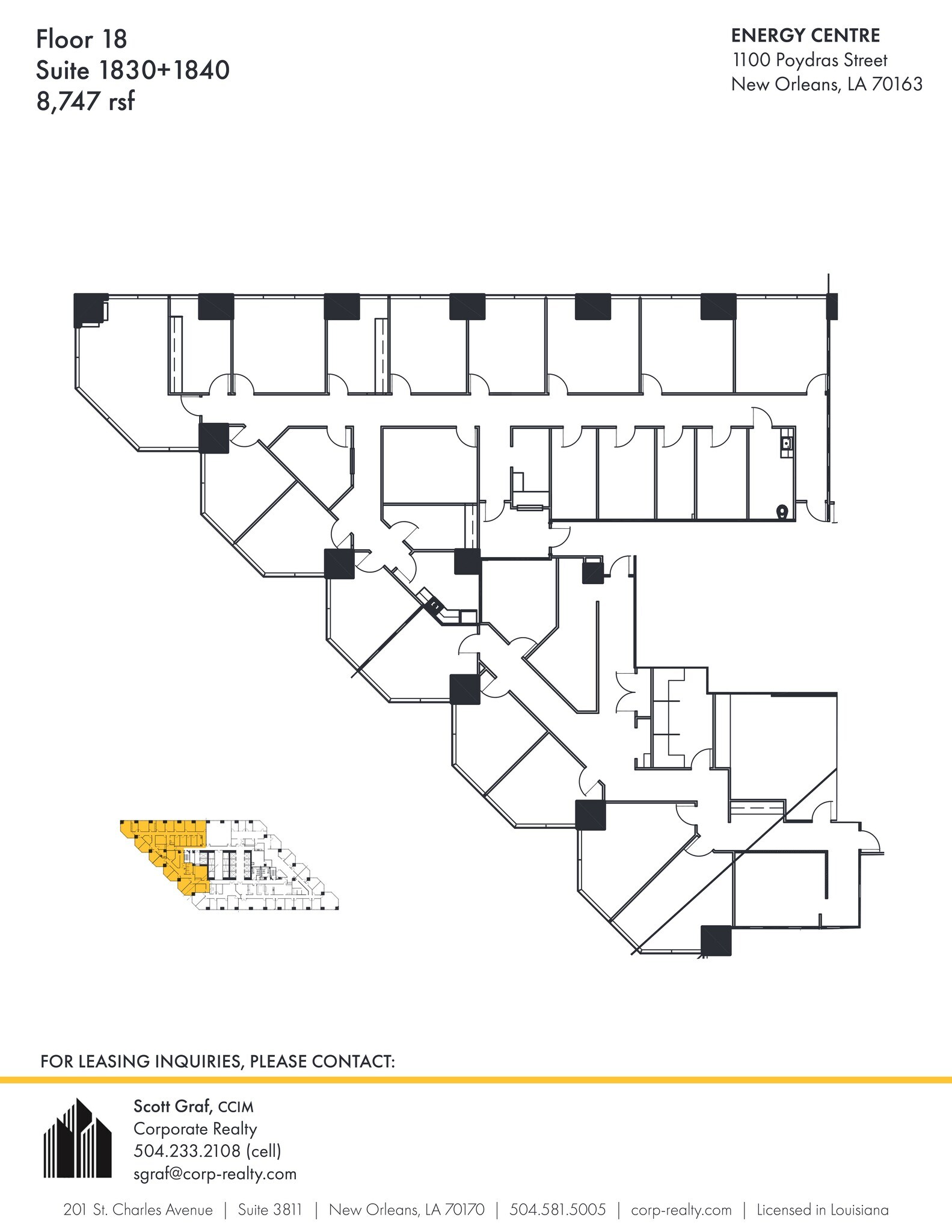 1100 Poydras St, New Orleans, LA for lease Site Plan- Image 1 of 1
