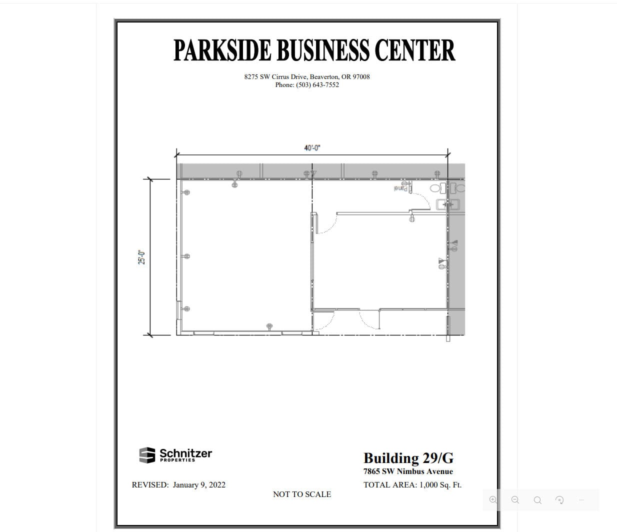 8362-8380 SW Nimbus Ave, Beaverton, OR for lease Floor Plan- Image 1 of 1