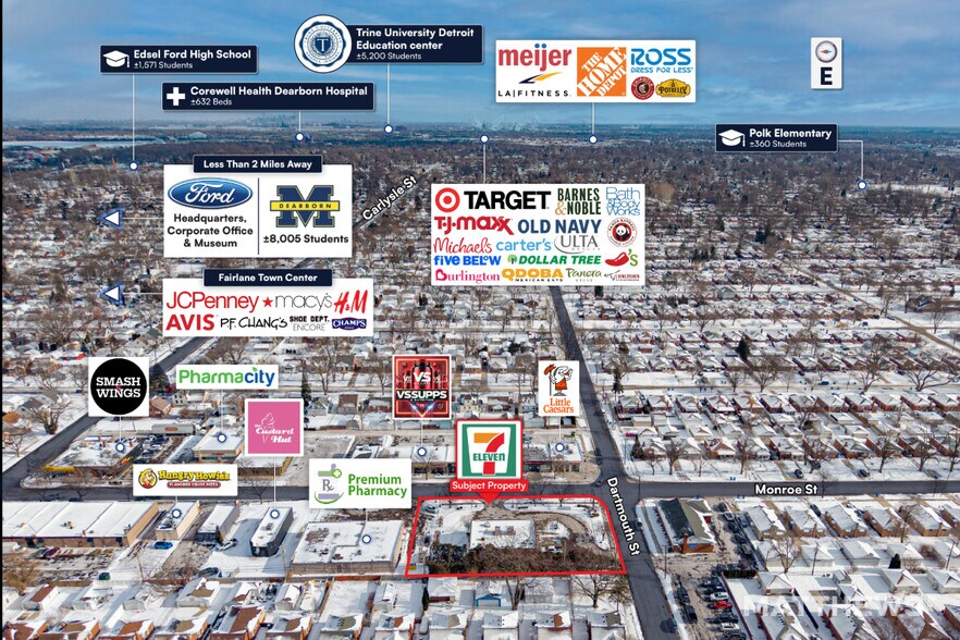 3850 Monroe St, Dearborn, MI à vendre - Photo du bâtiment - Image 3 de 3