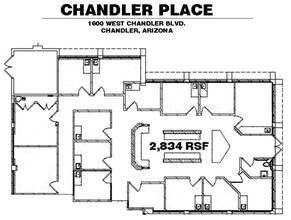 1600 W Chandler Blvd, Chandler, AZ à louer Plan d’étage- Image 1 de 1