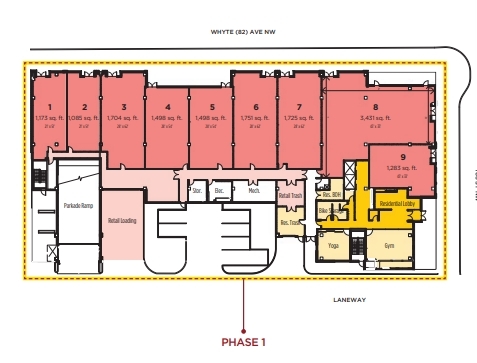 8122 106 St NW, Edmonton, AB for lease Floor Plan- Image 1 of 1