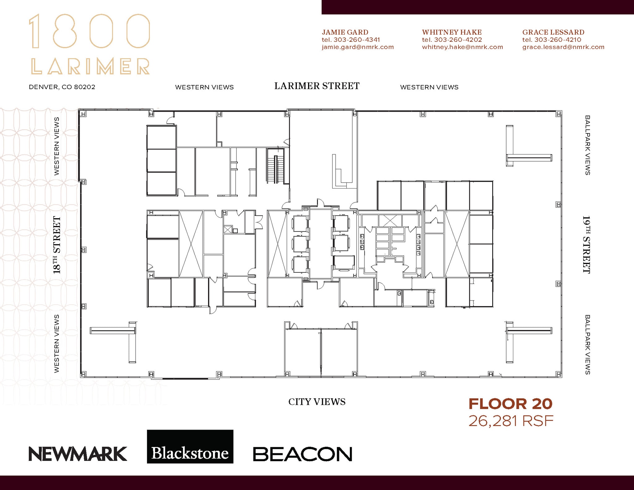 1800 Larimer St, Denver, CO à louer Plan d’étage- Image 1 de 1