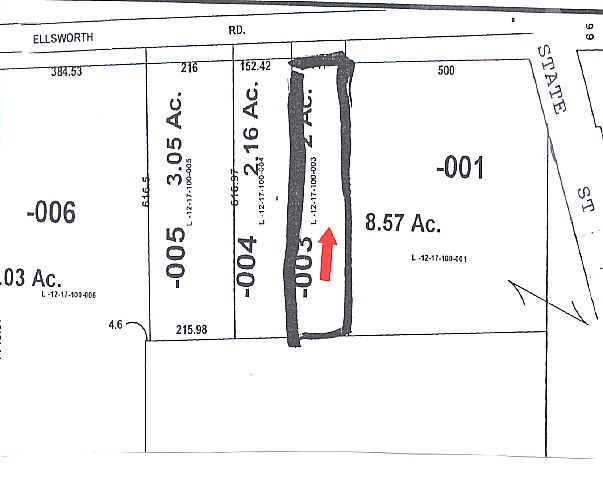 709 W Ellsworth Rd, Ann Arbor, MI à louer - Plan cadastral - Image 3 de 7