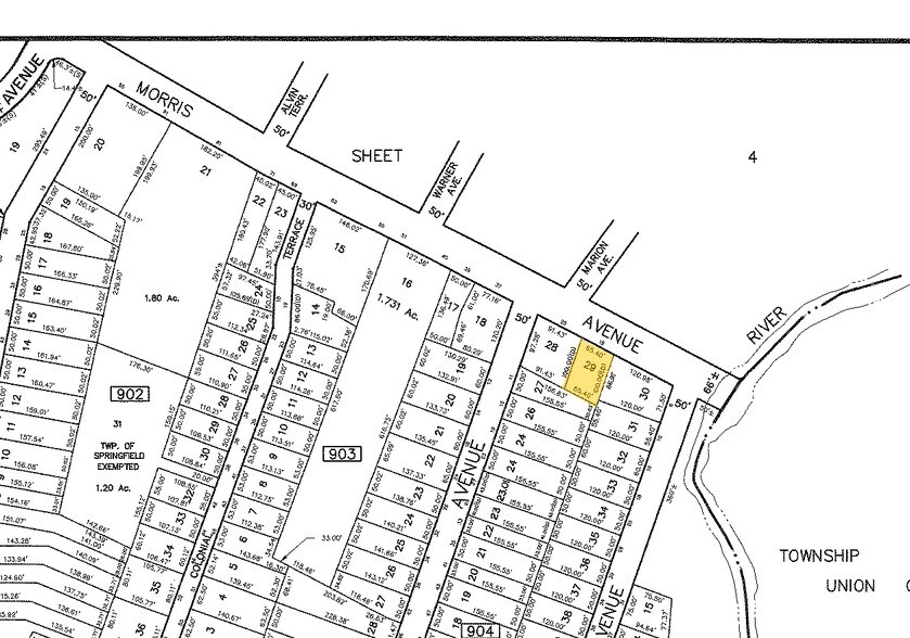 19 Morris Ave, Springfield, NJ à louer - Plan cadastral - Image 2 de 9