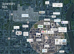 1313 Farnam St, Omaha, NE - AÉRIEN  Vue de la carte