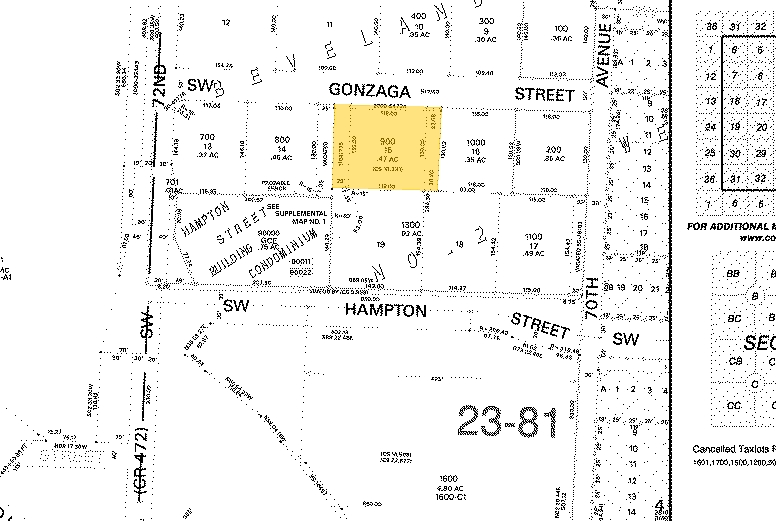7128 SW Gonzaga St, Portland, OR for lease - Plat Map - Image 3 of 3