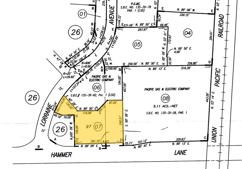 2701 E Hammer Ln, Stockton, CA à louer - Plan cadastral - Image 3 de 31