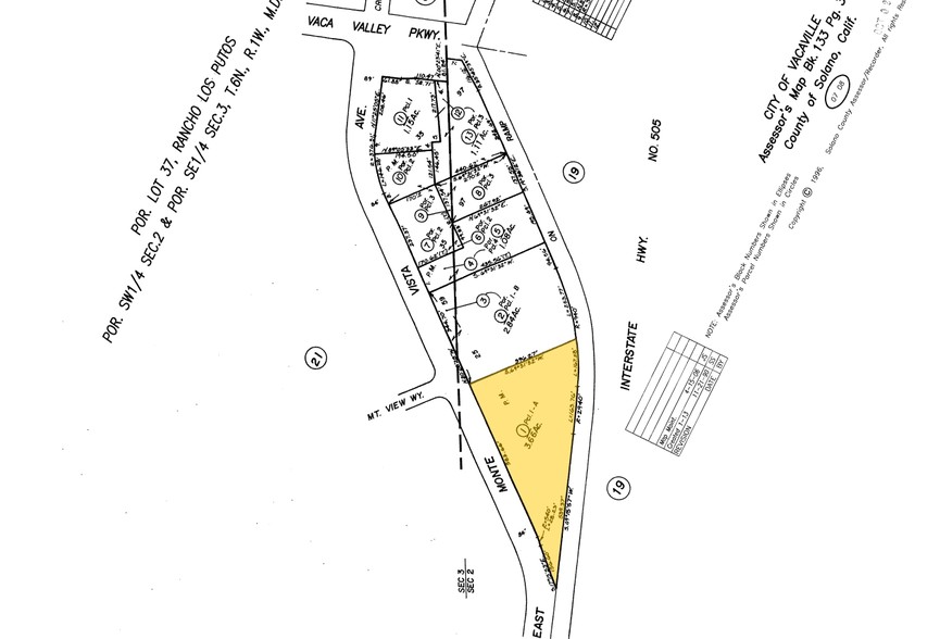 2300 E Monte Vista Ave, Vacaville, CA à louer - Plan cadastral - Image 2 de 7