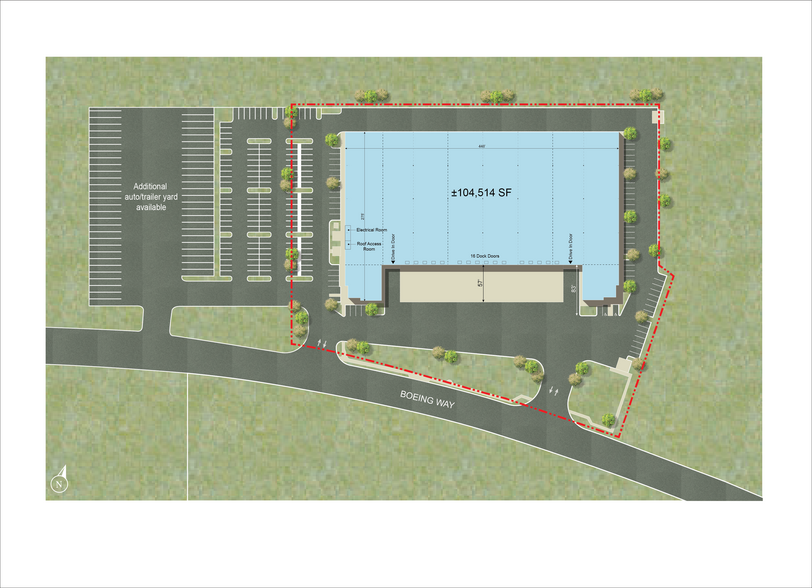 1513 Boeing, Stockton, CA à louer - Plan de site - Image 2 de 2