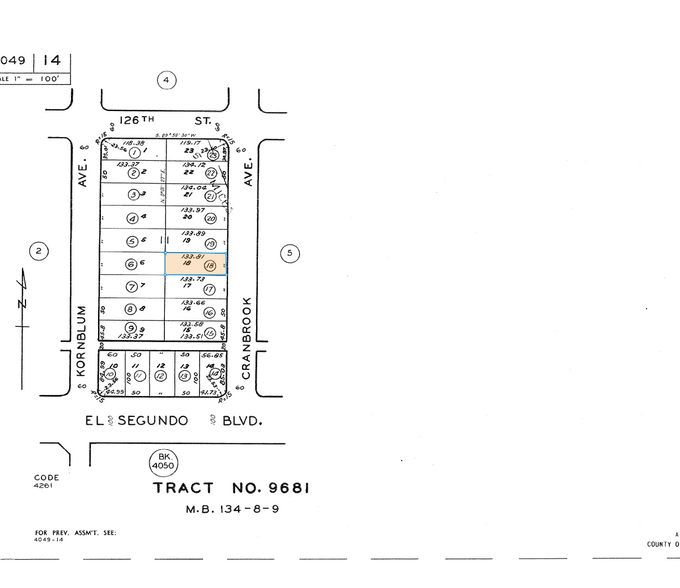 12701 Cranbrook Ave, Hawthorne, CA à vendre - Plan cadastral - Image 3 de 3