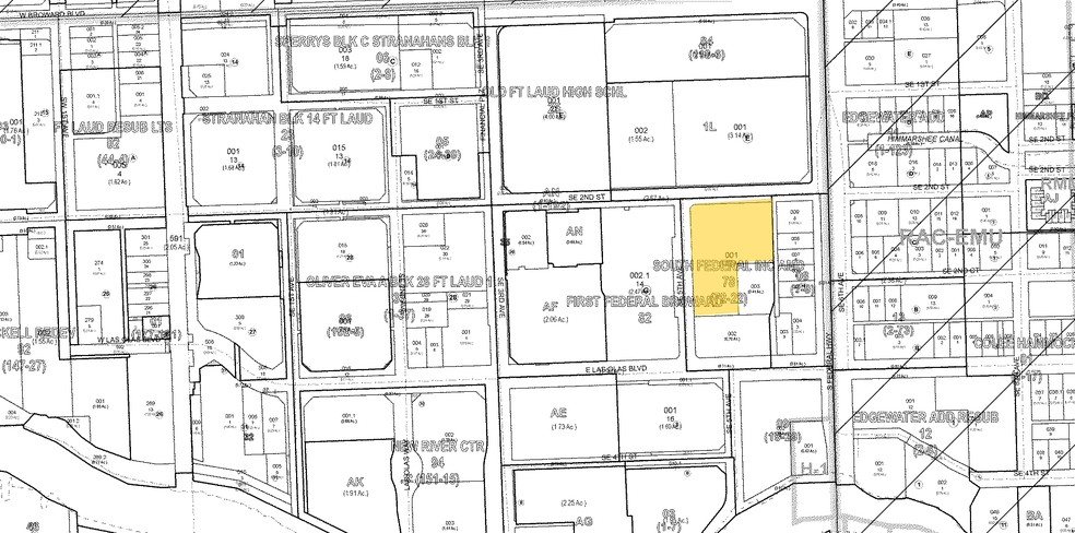 501 E Las Olas Blvd, Fort Lauderdale, FL à louer - Plan cadastral - Image 1 de 1