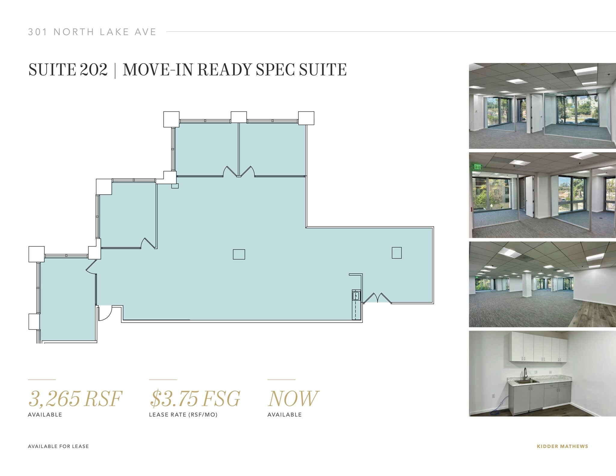 301 N Lake Ave, Pasadena, CA for lease Floor Plan- Image 1 of 5