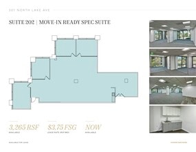 301 N Lake Ave, Pasadena, CA for lease Floor Plan- Image 1 of 5