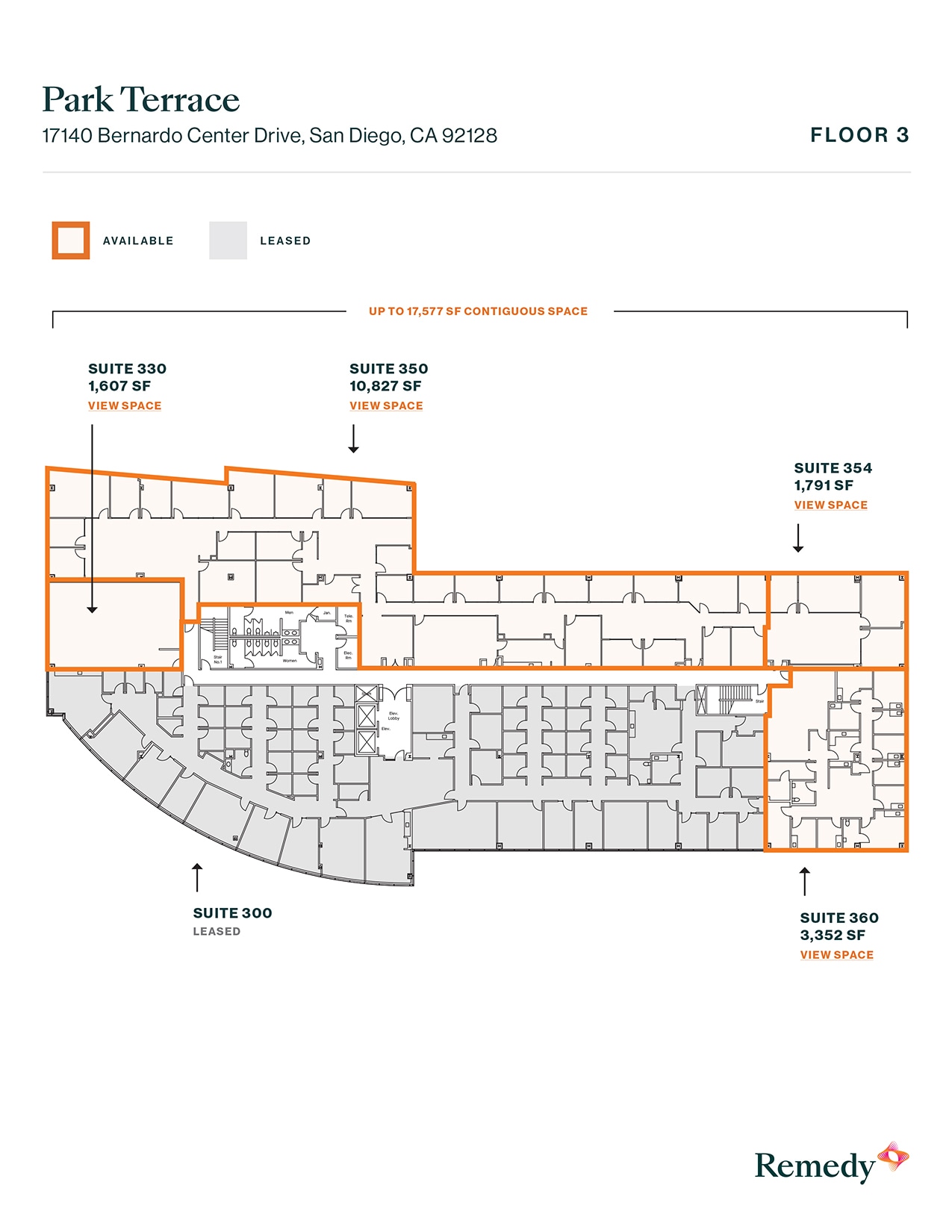 17140 Bernardo Center Dr, San Diego, CA for lease Floor Plan- Image 1 of 1