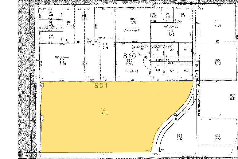 4300 W Tropicana Ave, Las Vegas, NV for lease - Plat Map - Image 2 of 10