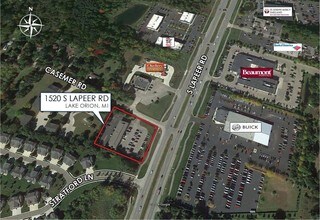 1520 S Lapeer Rd, Lake Orion, MI - Aérien  Vue de la carte