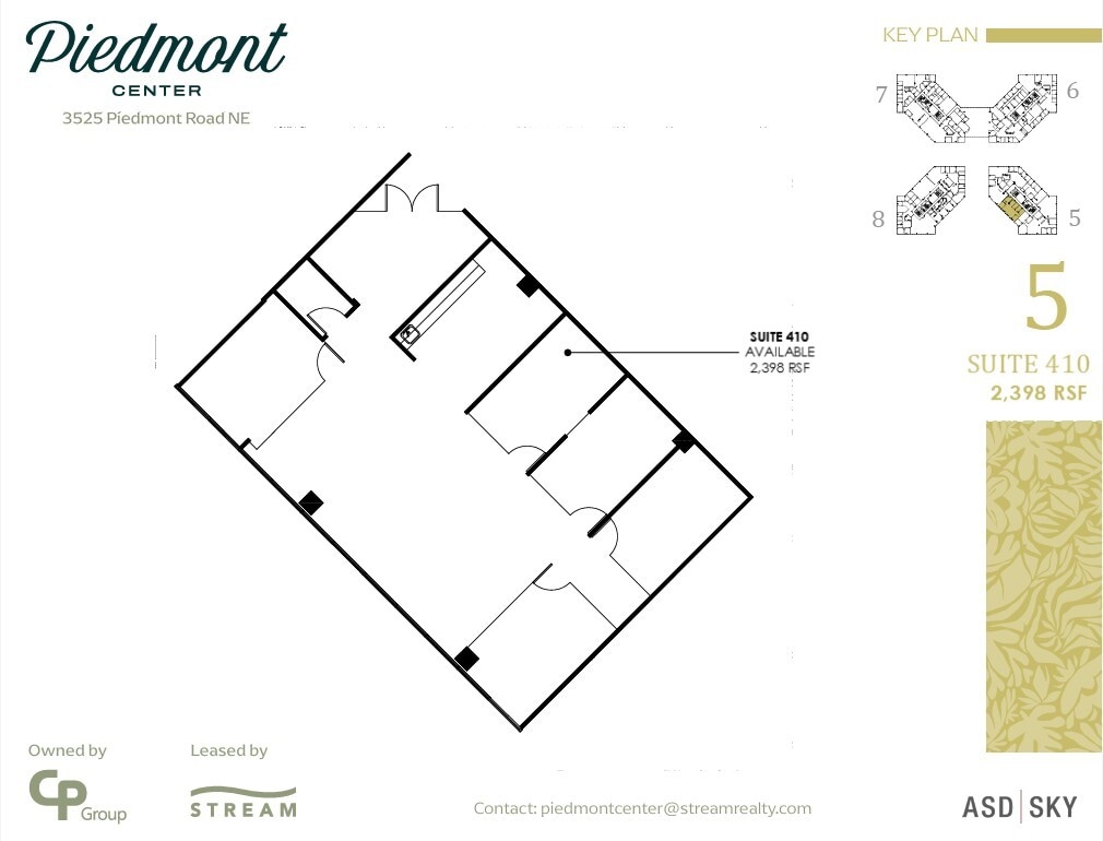 3495 Piedmont Rd NE, Atlanta, GA à louer Plan d’étage- Image 1 de 1