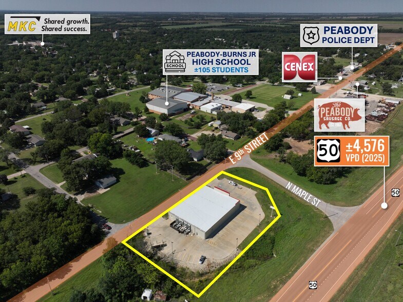 309 E 9th St, Peabody, KS à louer - Photo du bâtiment - Image 2 de 12