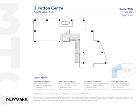 3 Hutton Centre Dr, Santa Ana, CA for lease Floor Plan- Image 1 of 2