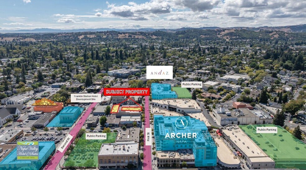 920-932 Franklin St, Napa, CA à vendre - Aérien - Image 3 de 4